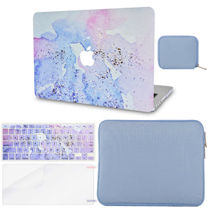 LuvCase Macbook Case - Color Collection - Vibes with Matching Keyboard Cover ,Screen Protector ,Slim Sleeve ,Pouch