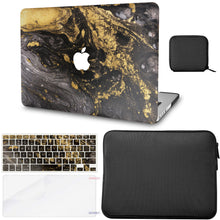 Load image into Gallery viewer, LuvCase MacBook Case - Marble Collection - Portoro Marble with Slim Sleeve, Keyboard Cover, Screen Protector and Pouch