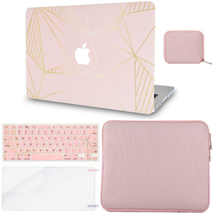 LuvCase Macbook Case - Color Collection - Stripes with Matching Keyboard Cover ,Screen Protector ,Slim Sleeve ,Pouch