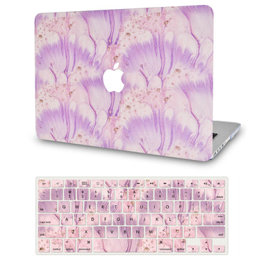 LuvCase Macbook Case - Color Collection -Violet with Matching Keyboard Cover