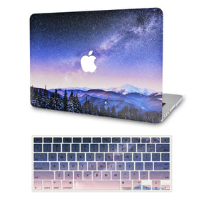 LuvCase Macbook Case - Color Collection -Slient Sky with Matching Keyboard Cover