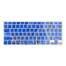 Load image into Gallery viewer, LuvCase Macbook Case - Marble Collection -Electric Blue Marble with Keyboard Cover and Sleeve