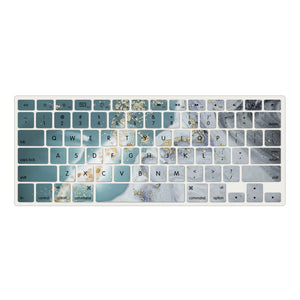 LuvCase Macbook Case - Color Collection -Green Swirl with Matching Keyboard Cover