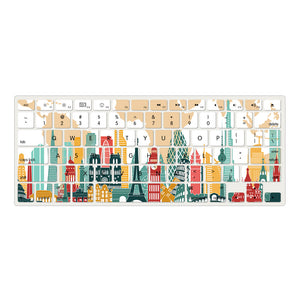 LuvCase Macbook Case - Color Collection - City with Keyboard Cover and Sleeve