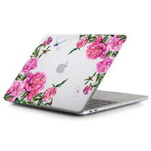 Load image into Gallery viewer, LuvCase Macbook Case Bundle - Floral Collection - Pink Roses with US/CA Keyboard Cover, Dust Plug and Sleeve