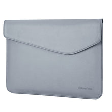 Load image into Gallery viewer, LuvCase Laptop Sleeve - Leather Collection - 13 inch - Light Grey Envelope Horizontal