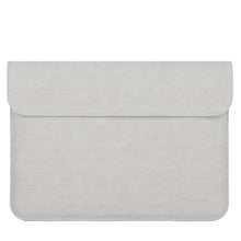 Load image into Gallery viewer, LuvCase Laptop Sleeve - Leather Collection - 13 inch - Light Grey - Horizontal