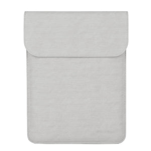 LuvCase Laptop Sleeve - Leather Collection - 13 inch - Light Grey Vertical