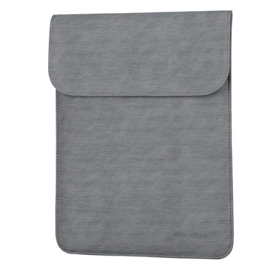 LuvCase Laptop Sleeve - Leather Collection - 13 inch - Dark Grey Vertical