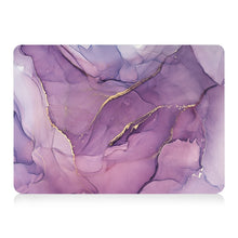 Load image into Gallery viewer, LuvCase Macbook Case Bundle - Marble Collection - Lavender Marble with US/CA Keyboard Cover, Dust Plug and Sleeve
