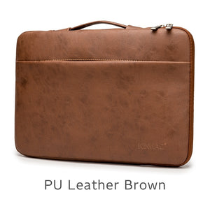 LuvCase Laptop Handbag Sleeve Case For Laptop 12",13",14",15",15.6",Bag For MacBook Air Pro 13.3,15,4 - Brown Leather