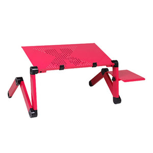 LuvCase Laptop Table Stand - Adjustable Folding Ergonomic Design Stand With Mouse Pad