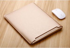 LuvCase Laptop Sleeve case PU Leather bag for 11 12 13 15.4 15.6 - Local gold