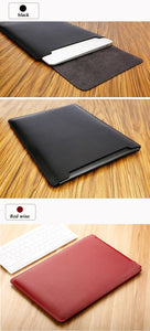 LuvCase Laptop Sleeve case PU Leather bag for 11 12 13 15.4 15.6 - Black
