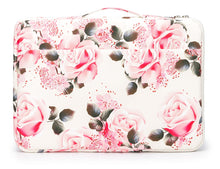 Load image into Gallery viewer, LuvCase Laptop 13 - 13.3 inch Sleeve Case Waterproof Canvas with Pocket - White Pink Roses