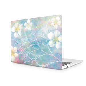 LuvCase Macbook Case Bundle - Macbook Case and Keyboard Cover - Floral Collection - Mist Floral