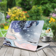Load image into Gallery viewer, LuvCase Macbook Case Bundle - Macbook Case and Keyboard Cover - Marble Collection - Blue Black Marble