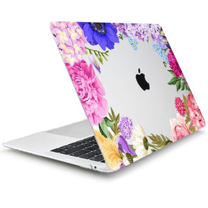 LuvCase Macbook Case - Floral Collection - Rainbow Flowers