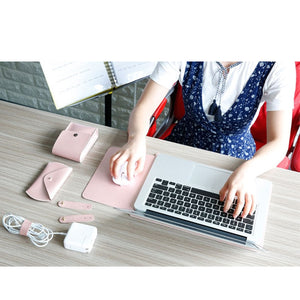 LuvCase Laptop Sleeve case PU Leather bag for 11 12 13 15.4 15.6 - Rose Gold