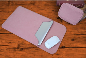 LuvCase Macbook / Surface / Matebook / Laptop Sleeve - Leather Collection - Pink