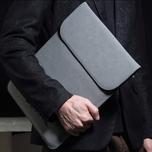 Load image into Gallery viewer, LuvCase Macbook Sleeve - Leather Collection - Dark Grey