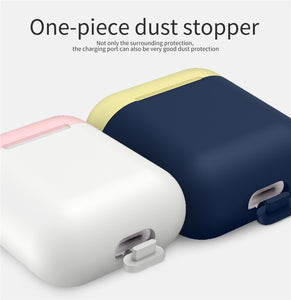 LuvCase AirPod Case - Color Collection - Navy Blue / White/Yellow