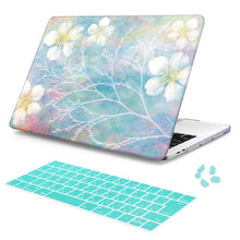 Load image into Gallery viewer, LuvCase Macbook Case Bundle - Macbook Case and Keyboard Cover - Floral Collection - Mist Floral