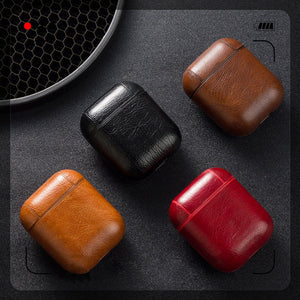 LuvCase AirPod Case with Hook - Leather Collection - Classic Leather
