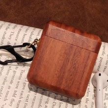 Load image into Gallery viewer, LuvCase AirPods Case With hook - Wood Collection - Red Pear Wood